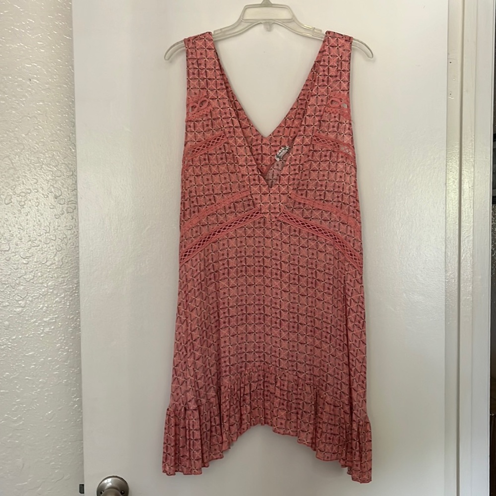 Let It Happen mini-slip, Free People, Pink